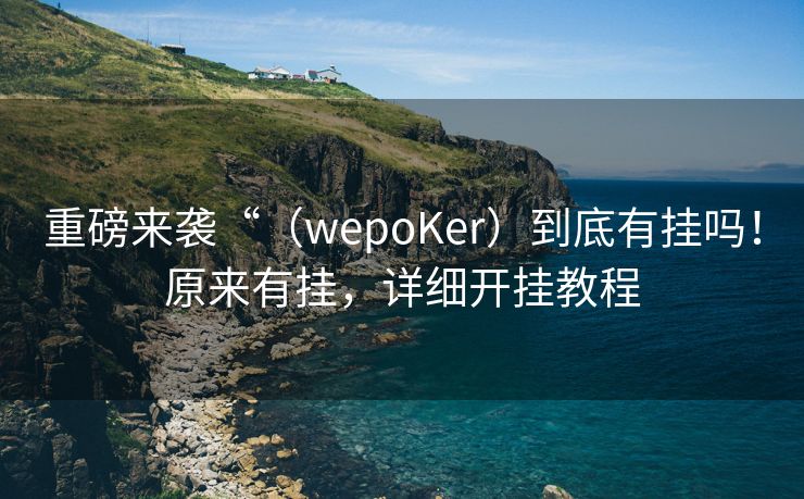 重磅来袭“（wepoKer）到底有挂吗！原来有挂，详细开挂教程