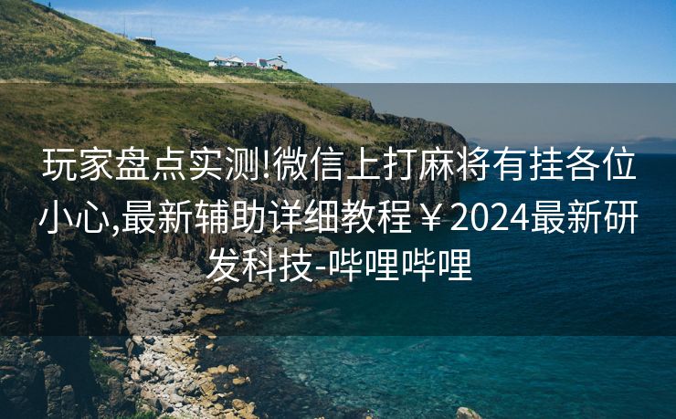 玩家盘点实测!微信上打麻将有挂各位小心,最新辅助详细教程￥2024最新研发科技-哔哩哔哩