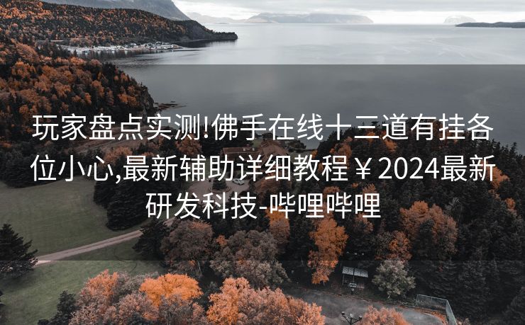 玩家盘点实测!佛手在线十三道有挂各位小心,最新辅助详细教程￥2024最新研发科技-哔哩哔哩