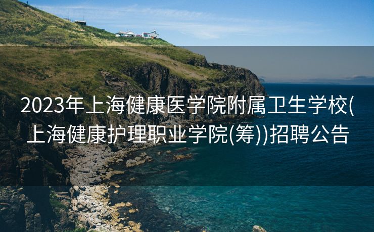 2023年上海健康医学院附属卫生学校(上海健康护理职业学院(筹))招聘公告