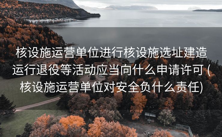 核设施运营单位进行核设施选址建造运行退役等活动应当向什么申请许可 (核设施运营单位对安全负什么责任)