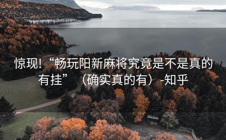 惊现!“畅玩阳新麻将究竟是不是真的有挂”（确实真的有）-知乎