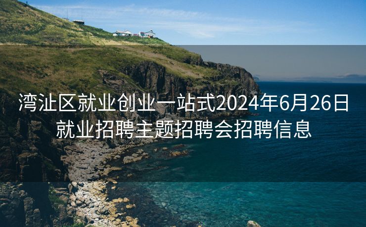 湾沚区就业创业一站式2024年6月26日就业招聘主题招聘会招聘信息