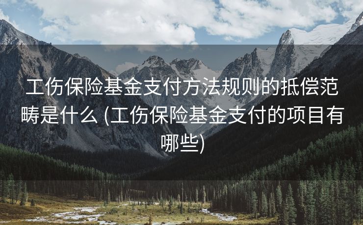 工伤保险基金支付方法规则的抵偿范畴是什么 (工伤保险基金支付的项目有哪些)