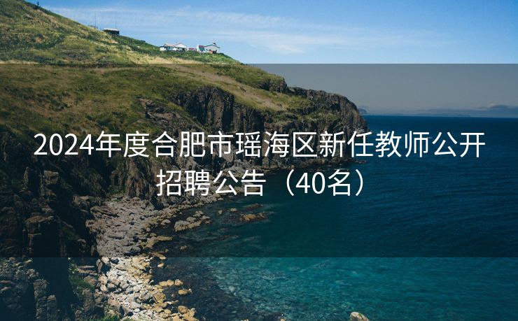 2024年度合肥市瑶海区新任教师公开招聘公告（40名）