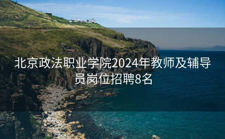 北京政法职业学院2024年教师及辅导员岗位招聘8名