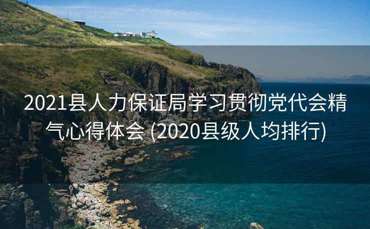 2021县人力保证局学习贯彻党代会精气心得体会 (2020县级人均排行)