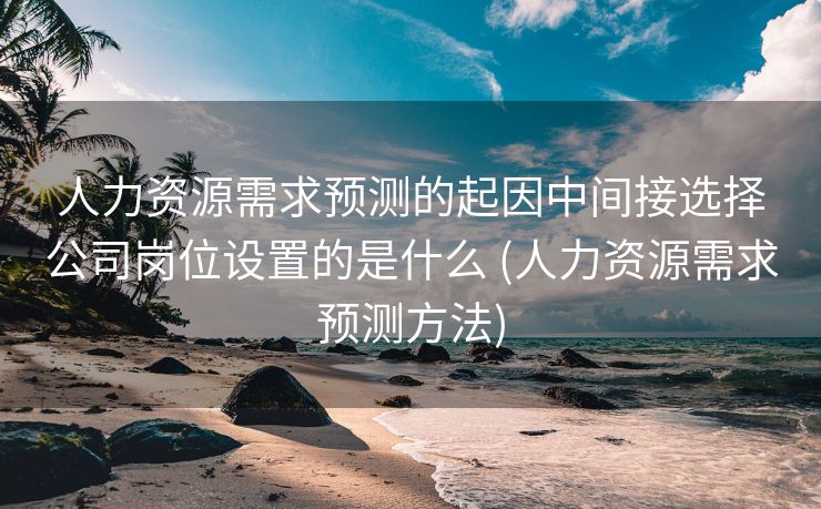 人力资源需求预测的起因中间接选择公司岗位设置的是什么 (人力资源需求预测方法)