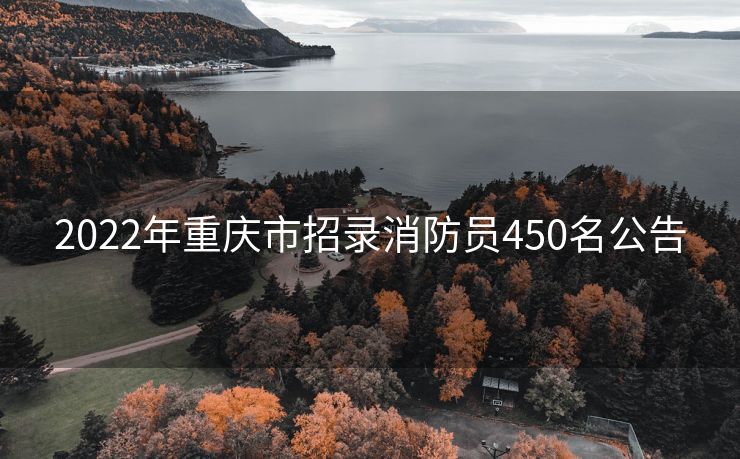 2022年重庆市招录消防员450名公告