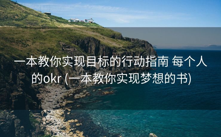 一本教你实现目标的行动指南 每个人的okr (一本教你实现梦想的书)