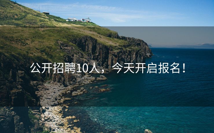 公开招聘10人，今天开启报名！