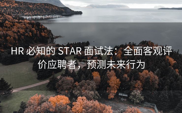 HR 必知的 STAR 面试法：全面客观评价应聘者，预测未来行为