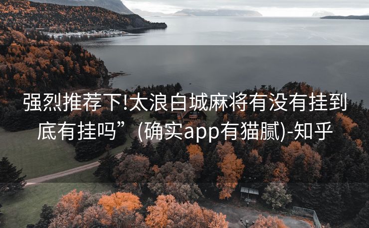 强烈推荐下!太浪白城麻将有没有挂到底有挂吗”(确实app有猫腻)-知乎