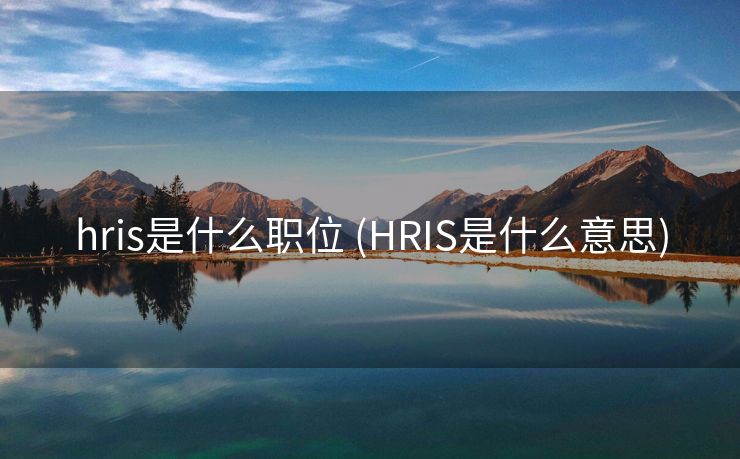 hris是什么职位 (HRIS是什么意思)