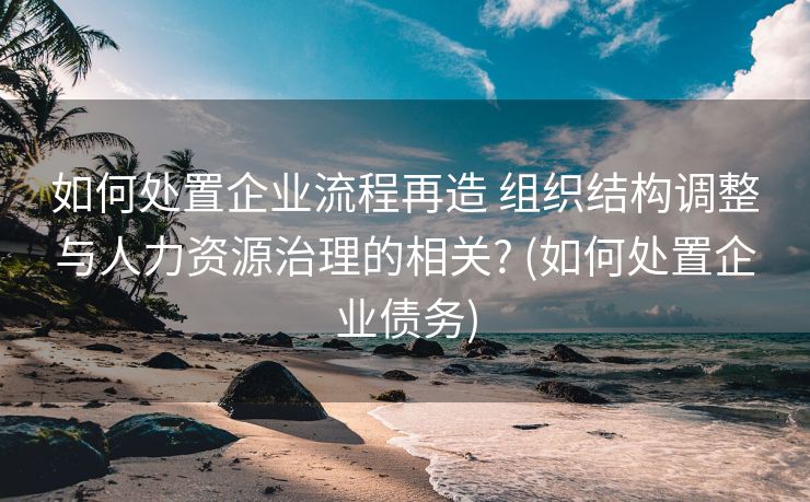 如何处置企业流程再造 组织结构调整与人力资源治理的相关? (如何处置企业债务)