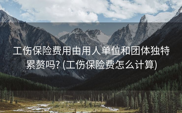 工伤保险费用由用人单位和团体独特累赘吗? (工伤保险费怎么计算)