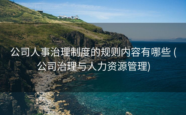 公司人事治理制度的规则内容有哪些 (公司治理与人力资源管理)