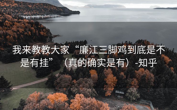 我来教教大家“廉江三脚鸡到底是不是有挂”（真的确实是有）-知乎