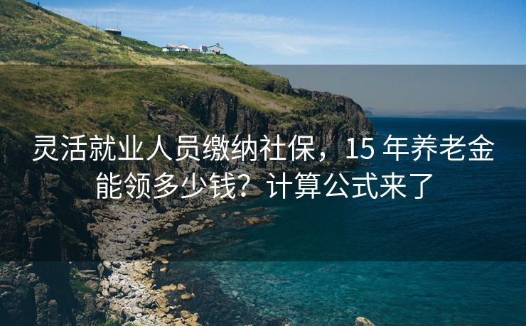 灵活就业人员缴纳社保，15 年养老金能领多少钱？计算公式来了