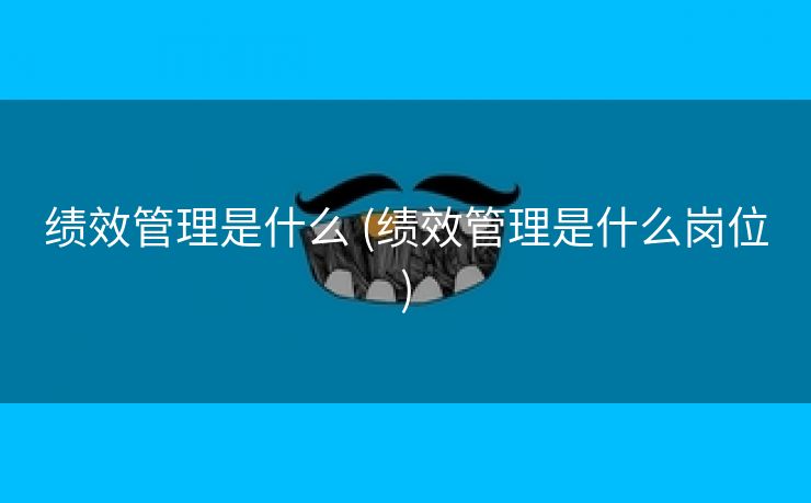 绩效管理是什么 (绩效管理是什么岗位)