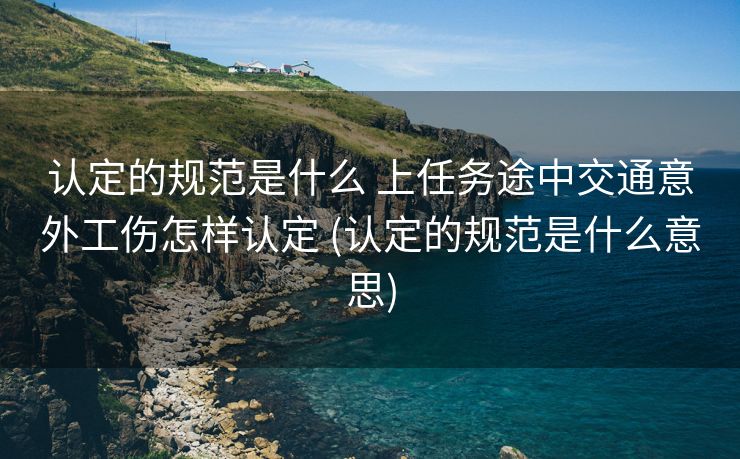 认定的规范是什么 上任务途中交通意外工伤怎样认定 (认定的规范是什么意思)