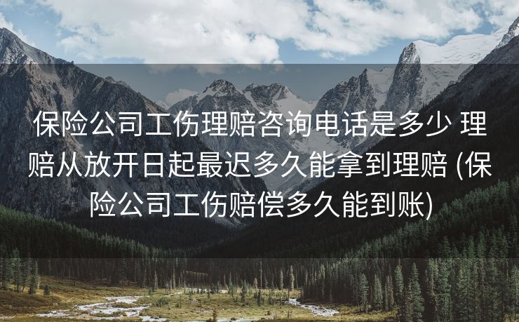 保险公司工伤理赔咨询电话是多少 理赔从放开日起最迟多久能拿到理赔 (保险公司工伤赔偿多久能到账)