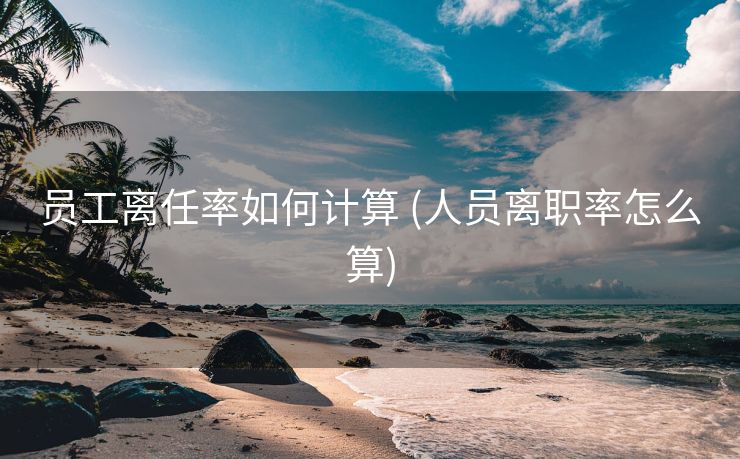 员工离任率如何计算 (人员离职率怎么算)