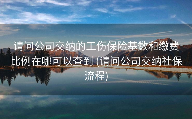 请问公司交纳的工伤保险基数和缴费比例在哪可以查到 (请问公司交纳社保流程)