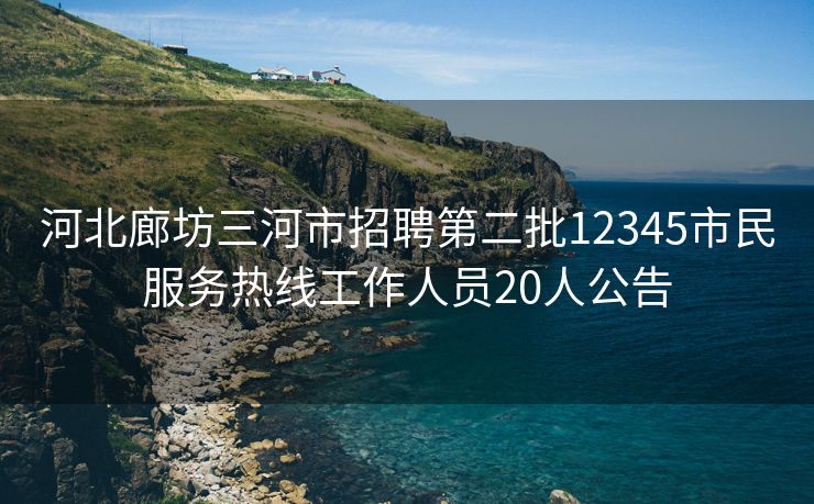 河北廊坊三河市招聘第二批12345市民服务热线工作人员20人公告