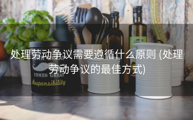 处理劳动争议需要遵循什么原则 (处理劳动争议的最佳方式)