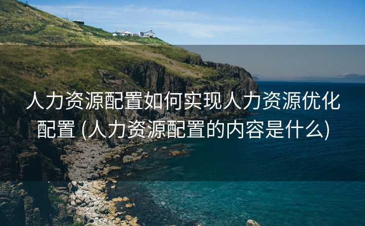 人力资源配置如何实现人力资源优化配置 (人力资源配置的内容是什么)