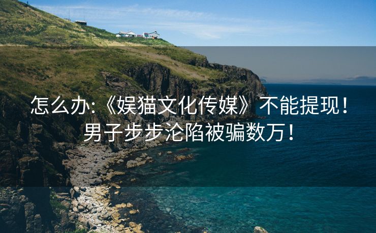 怎么办:《娱猫文化传媒》不能提现！男子步步沦陷被骗数万！