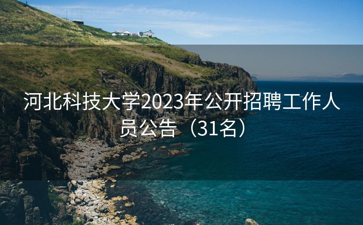 河北科技大学2023年公开招聘工作人员公告（31名）