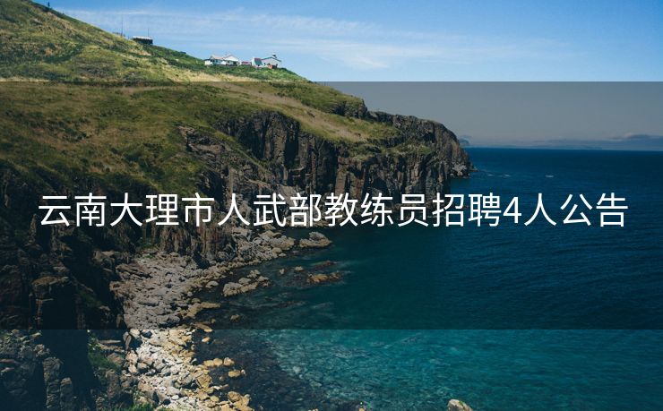 云南大理市人武部教练员招聘4人公告